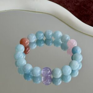 Aquamarine Crystal Bracelet